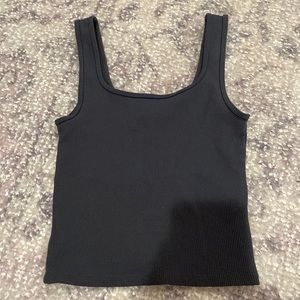 Abercrombie & Fitch Seamless Rib Fabric Squareneck Tank SIZE:XS